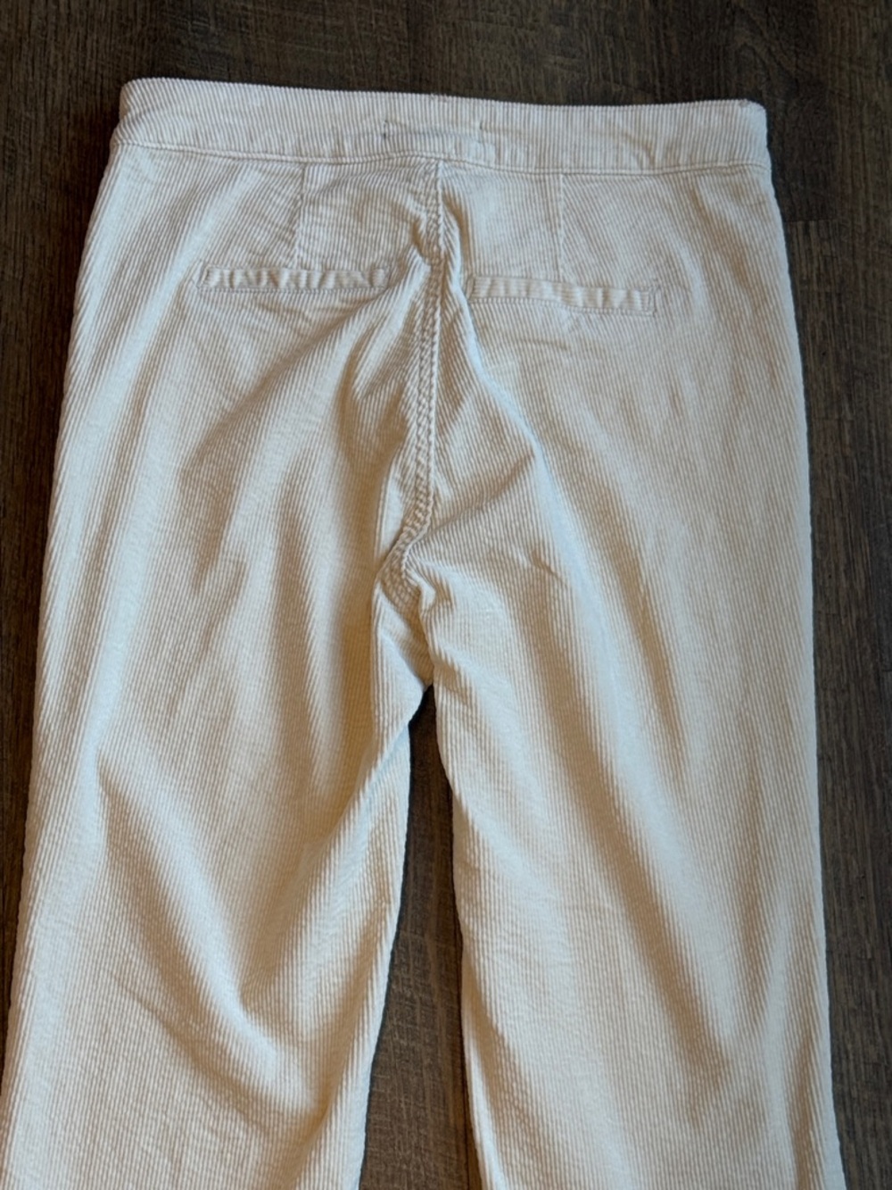 KUT From The Cloth Classic Women's Corduroy Cream Chino Pants Size 0 - Picture 10 of 12